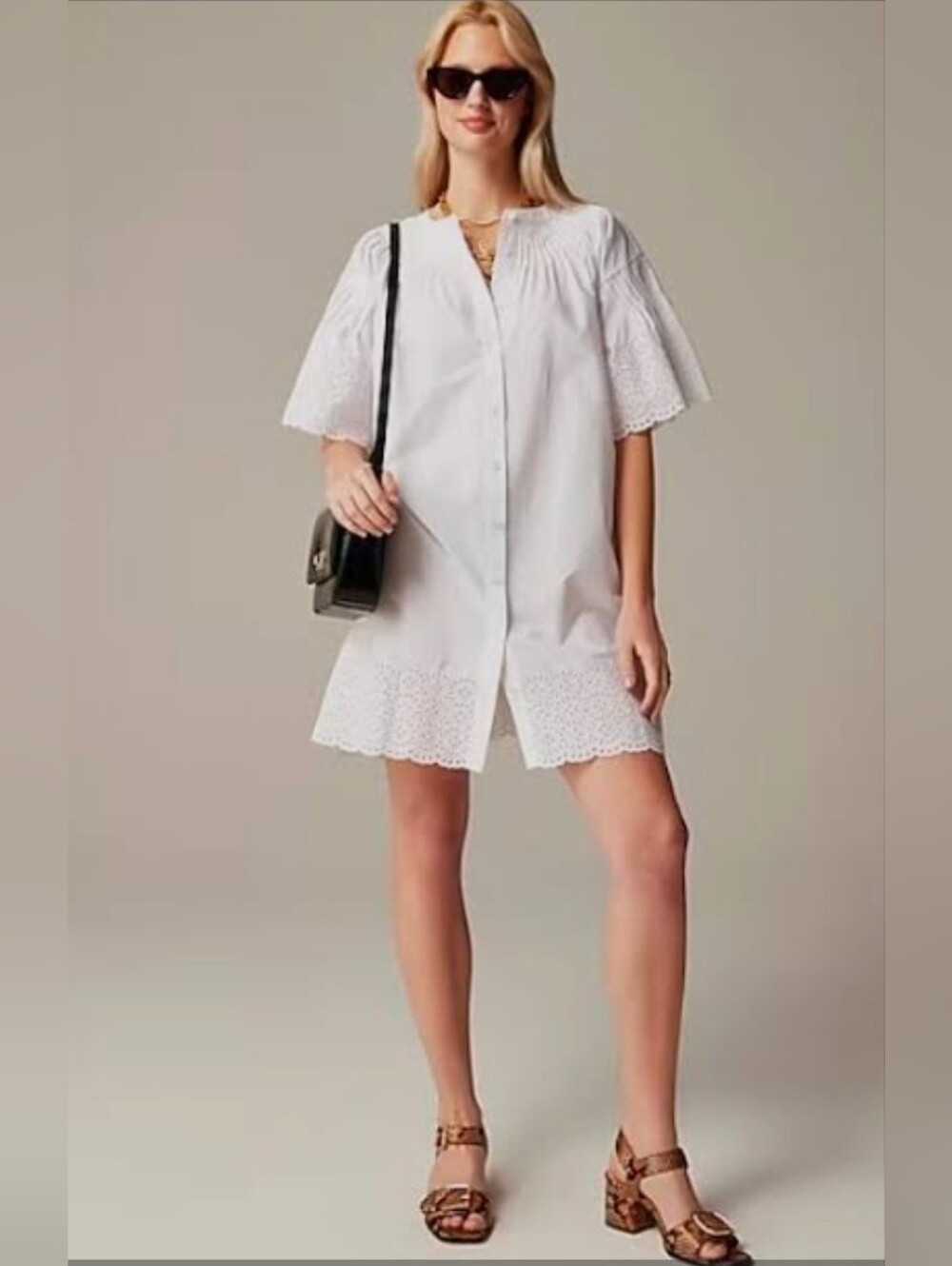 J. Crew Jolie Cotton Poplin Dress Sz Small